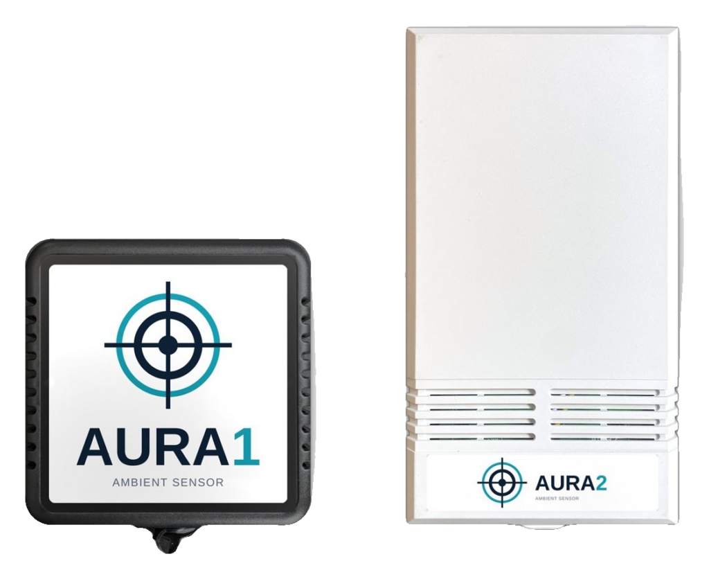 The Aura1 and the Aura2 ambient sensors